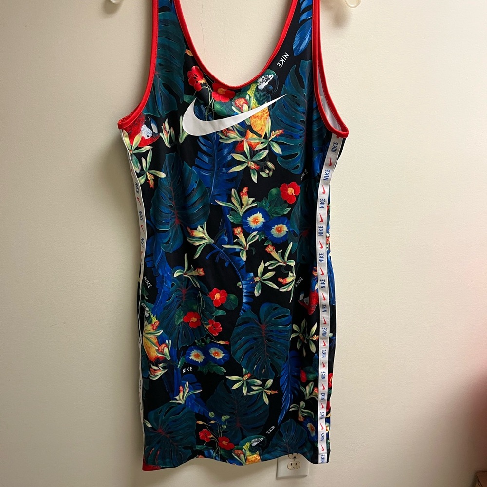 Nike Floral Print Midi Dress - Multicolor